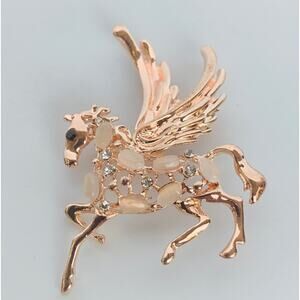 Pegasus Horse Brooch